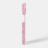 Coque Pour iPhone 14 Parties scintillant rose personnalisée (Côté droit)