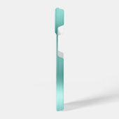 Coque Pour iPhone 14 Parties scintillant verte à la menthe personnalisé (Côté gauche)