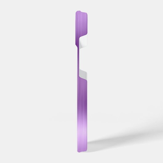 Coque Pour iPhone 14 Parties scintillant violette personnalisée (Côté gauche)