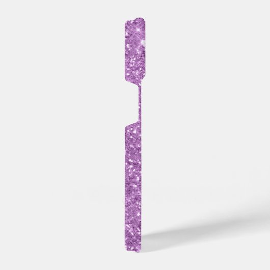 Coque Pour iPhone 14 Parties scintillant violette personnalisée (Côté droit)