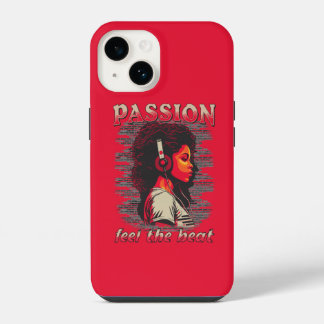 Coque Pour iPhone 14 Passion pour la musique ressentez le rythme