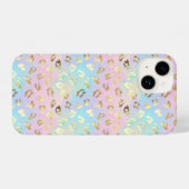 Coque Pour iPhone 14 Pastel Colors Leopard Skin Bandana (Verso Horizontal)