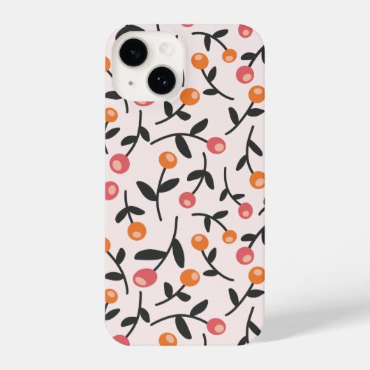Coque Pour iPhone 14 Pastel Floral Bud motif botanique (Verso)