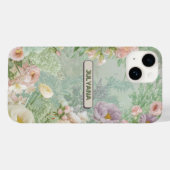 Coque Pour iPhone 14 PASTEL FLORAL iPhone / coque ipad (Verso (horizontal))