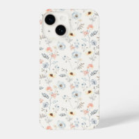 Pastel Poppy Floral Garden Motif