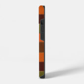 Coque Pour iPhone 14 Patchwork faux style carreaux (Côté gauche)
