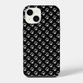 Coque Pour iPhone 14 pattes de chien (Verso)
