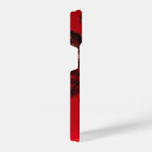 Coque Pour iPhone 14 paume rouge (Côté droit)