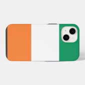 Coque Pour iPhone 14 Pavillon irlandais (Verso Horizontal)
