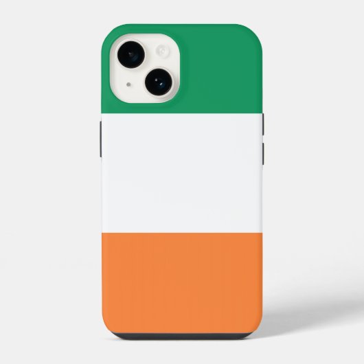 Coque Pour iPhone 14 Pavillon irlandais (Verso)