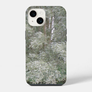 Coque Pour iPhone 14 Paysage des arbres blancs et des rivières