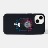 Coque Pour iPhone 14 Peanuts | Snoopy dans l'espace Ballon (Verso Horizontal)