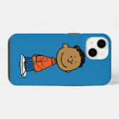 Coque Pour iPhone 14 Peanuts | Sourire de Franklin (Verso Horizontal)