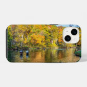 Coque Pour iPhone 14 Pêche automnale à Bennett Spring (Verso Horizontal)