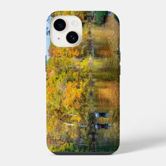Coque Pour iPhone 14 Pêche automnale à Bennett Spring (Verso)