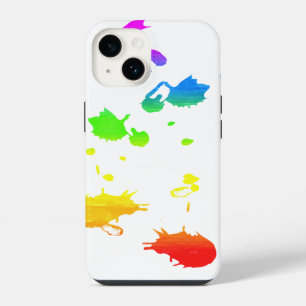 Coque Pour iPhone 14 Peinture arc-en-ciel