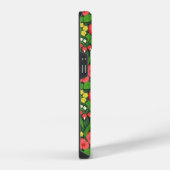Coque Pour iPhone 14 Pensées rouges, oiseaux et papillons (Côté droit)