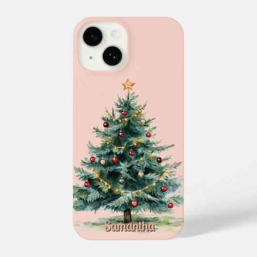 Coque Pour iPhone 14 Personalized aesthetic Christmas Phone Case (Verso)