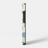 Coque Pour iPhone 14 Personalized Name Blue Wildflowers (Côté gauche)