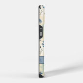Coque Pour iPhone 14 Personalized Name Blue Wildflowers (Côté droit)