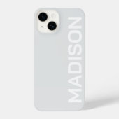 COQUE POUR iPhone 14 PERSONALIZED NAME STYLISH MODERN MINIMAL MONOGRAM  (Verso)