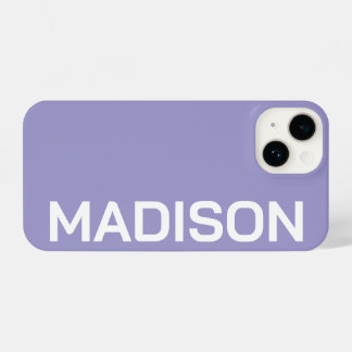 COQUE POUR iPhone 14 PERSONALIZED NAME STYLISH MODERN MINIMAL MONOGRAM 