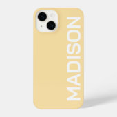 COQUE POUR iPhone 14 PERSONALIZED NAME STYLISH MODERN MINIMAL MONOGRAM  (Verso)