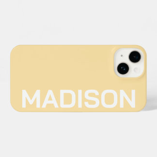 COQUE POUR iPhone 14 PERSONALIZED NAME STYLISH MODERN MINIMAL MONOGRAM 
