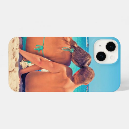 Coque Pour iPhone 14 Personnalisez votre coque iphone photo Cadeau pers (Verso Horizontal)