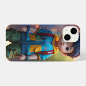 Coque Pour iPhone 14 petit garçon chibi mignon (Verso Horizontal)