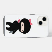 Coque Pour iPhone 14 Petite fille ninja (Verso Horizontal)