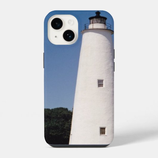 Coque Pour iPhone 14 Phare d'Ocracoke (Verso)
