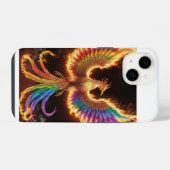 Coque Pour iPhone 14 "Phoenix Rising: une danse de flammes" (Verso Horizontal)