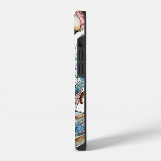 Coque Pour iPhone 14 phonécase florale (Côté gauche)