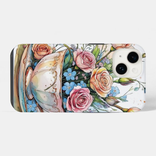 Coque Pour iPhone 14 phonécase florale (Verso Horizontal)