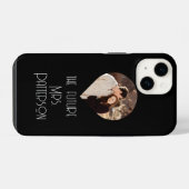 Coque Pour iPhone 14 Photo de la future Mme Mariée moderne Script Nom (Verso Horizontal)