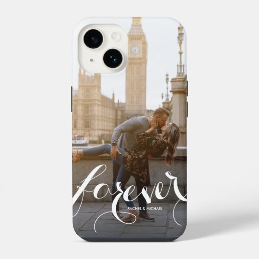 Coque Pour iPhone 14 Photo FOREVER (Verso)