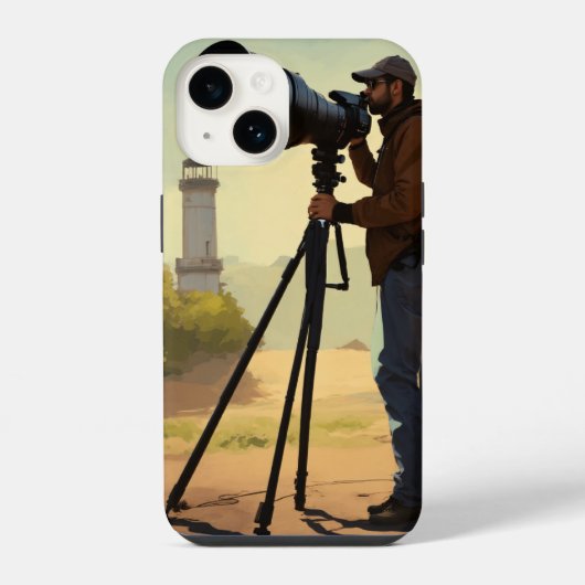 Coque Pour iPhone 14 photographe housse de Iphone (Verso)