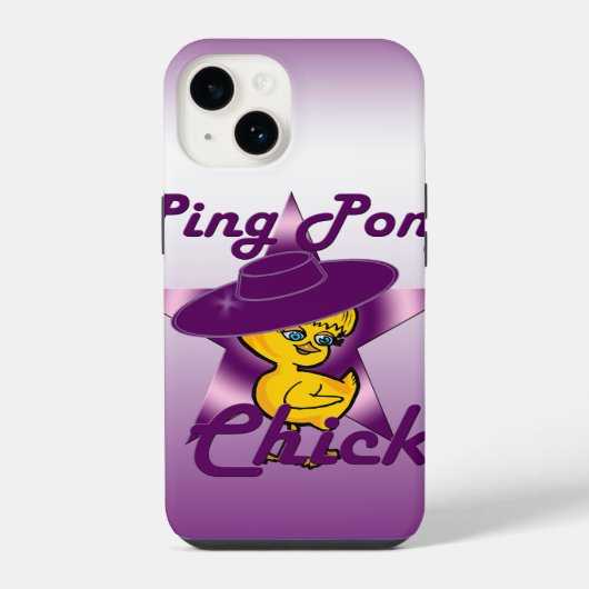 Coque Pour iPhone 14 Ping Pong Chick #9 (Verso)