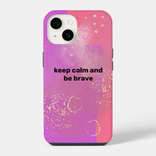 Coque Pour iPhone 14 Pink Boho minimalist Ephemera (Verso)