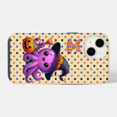 Coque Pour iPhone 14 Pique ou traitement Halloween à la pieuvre (Verso Horizontal)