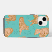 Coque Pour iPhone 14 Pistes de Tigre (Verso Horizontal)