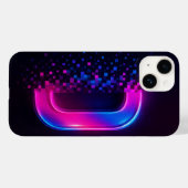 Coque Pour iPhone 14 Pixel Glitch coque iphone - Cyberpunk Cadeau esthé (Verso (horizontal))