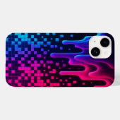 Coque Pour iPhone 14 Pixel Melt Glitch coque iphone esthétique (Verso (horizontal))