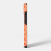 Coque Pour iPhone 14 Pixels Carrés Orange  (Côté gauche)