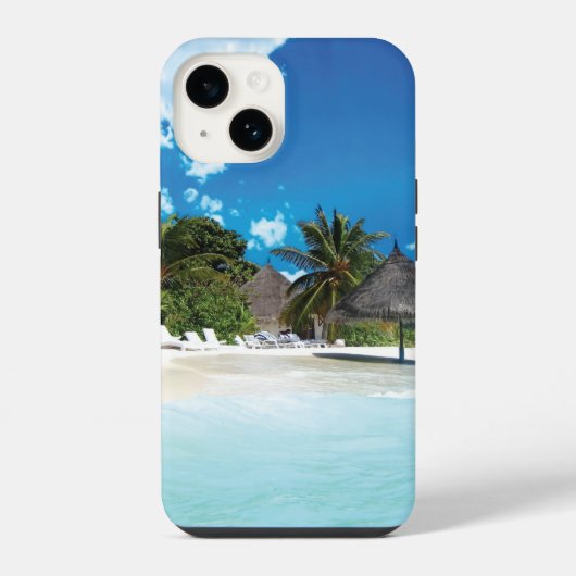 Coque Pour iPhone 14 Plage exotique  (Verso)