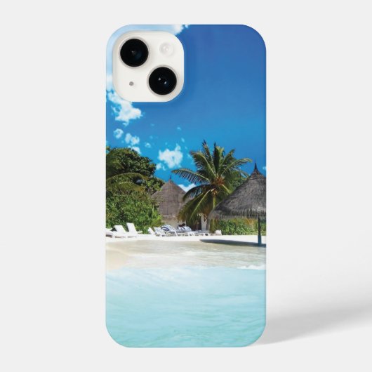 Coque Pour iPhone 14 Plage exotique (Verso)