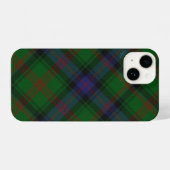 Coque Pour iPhone 14 Plaid bleu vert tartan Park (Verso Horizontal)