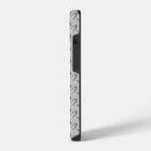 Coque Pour iPhone 14 Plaque diamant en acier Chrome (Côté gauche)