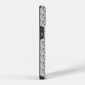 Coque Pour iPhone 14 Plaque diamantée en acier chrome (Côté droit)